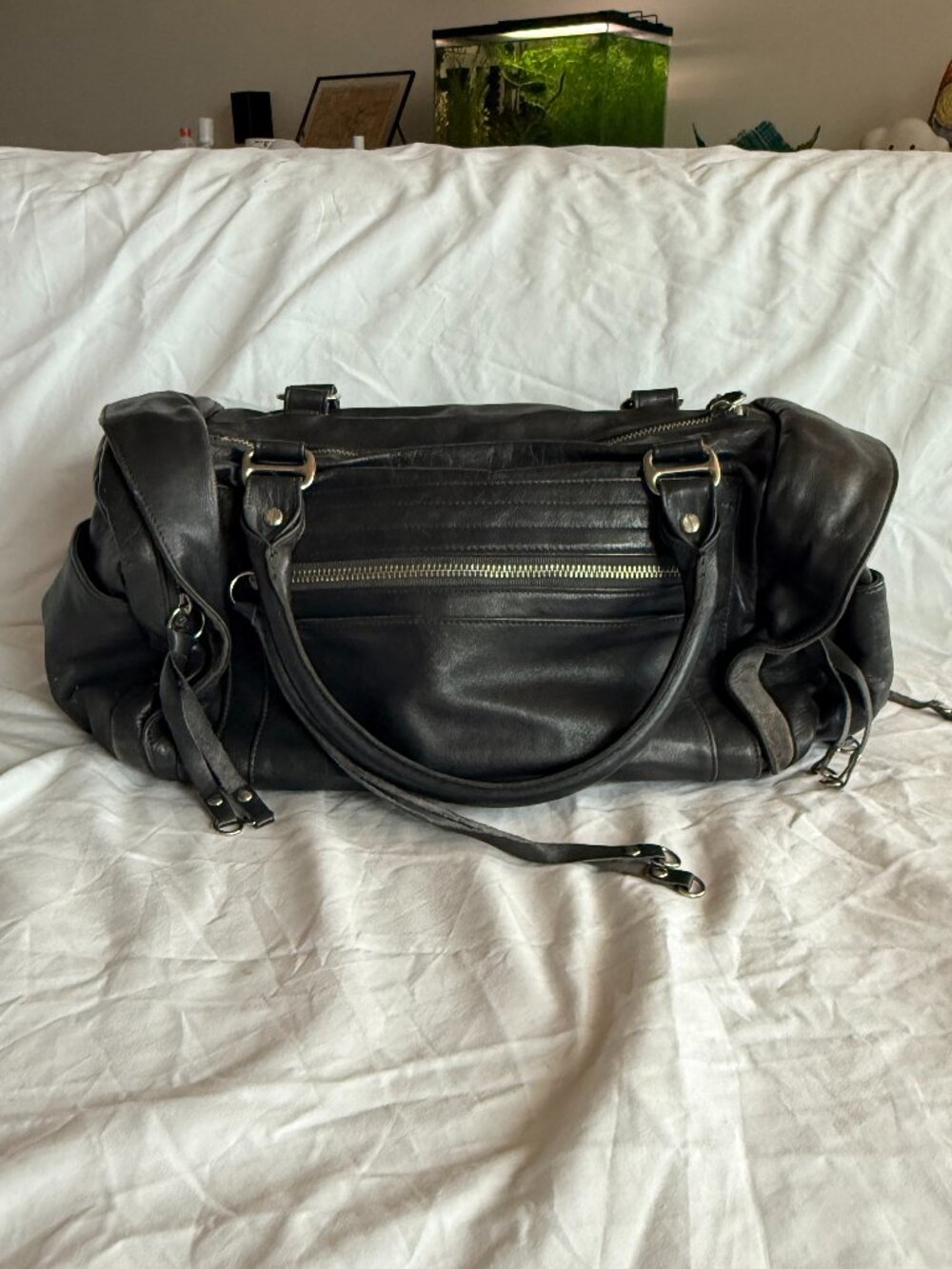 Vintage Rebecca Minkoff Dark Grey Matinee Bag